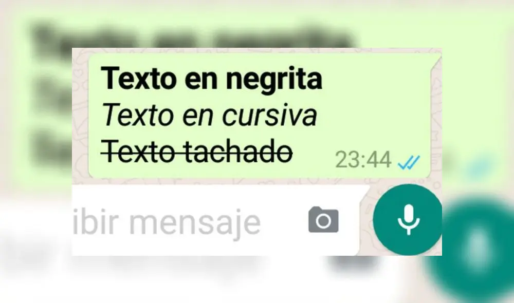 También puedes poner en negrita, cursiva y tachado tus mensajes de WhatsApp. También puedes poner en negrita, cursiva y tachado tus mensajes de WhatsApp.