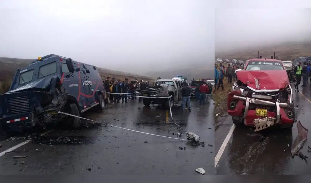 Un muerto y cinco heridos dejó triple choque en Apurímac Un muerto y cinco heridos dejó triple choque en Apurímac