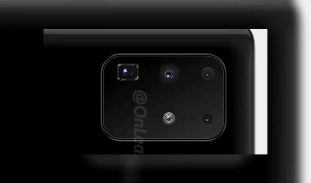 El módulo de la cámara trasera Samsung Galaxy S11.