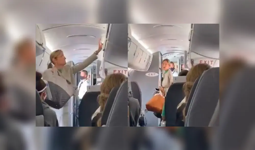 Ante su negativa para ponerse la mascarilla, la pasajera tuvo que abandonar el avión. (Foto: NY Post)