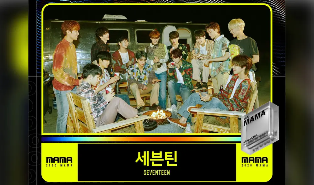 SEVENTEEN nominado en los 2020 MAMA. Foto: Mnet