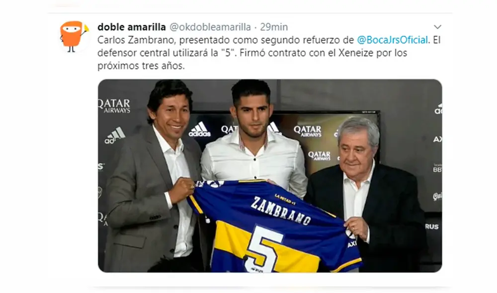Boca Juniors ficha a Carlos Zambrano: prensa argentina informa sobre la llegada del peruano. Boca Juniors ficha a Carlos Zambrano: prensa argentina informa sobre la llegada del peruano.