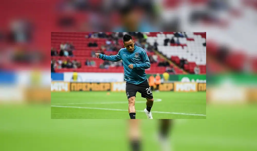  Christian Cueva debutó con derrota en Rusia