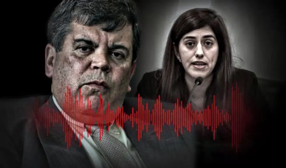 El audio en el que jefe de Petroperú insulta a ministra de Economía. Composición: Fabrizio Oviedo.