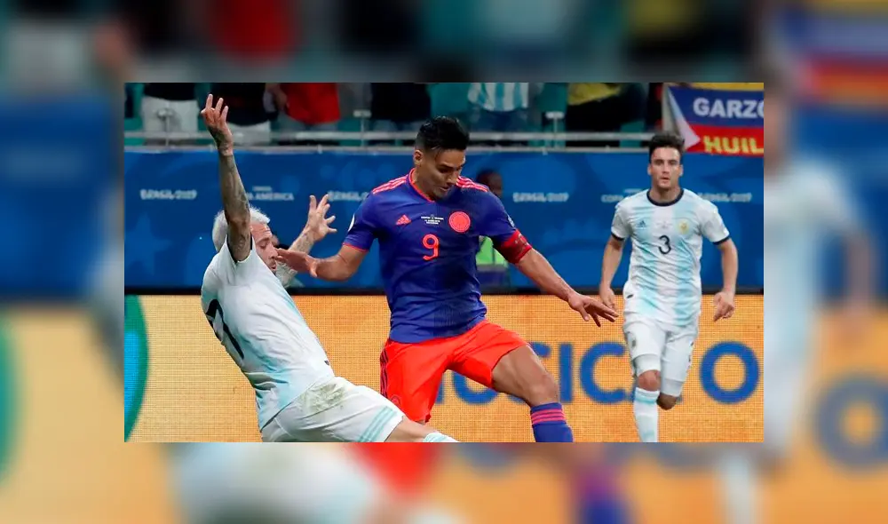 Periodista argentino tildó de 'mala leche' a Radamel Falcao tras derrota por Copa América