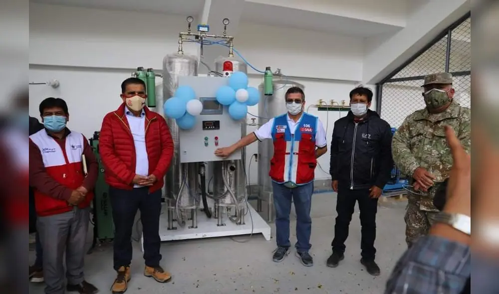 planta oxígeno Llacuabamba