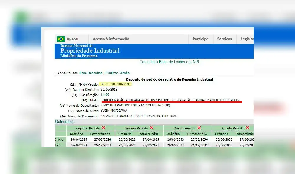 Detalle de la patente.