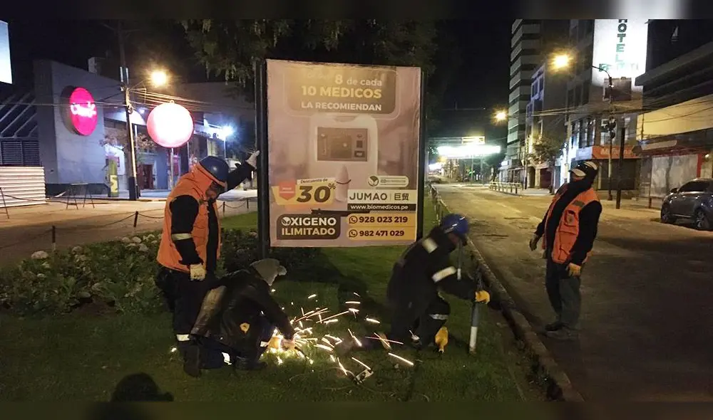Las labores iniciaron a la medianoche y culminaron cerca a las 04:00 horas de este viernes.