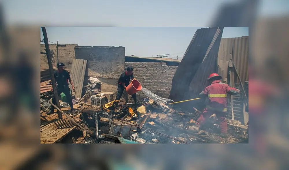 Puente Piedra: serenos controlan incendio en una vivienda en Lomas de Zapallal 