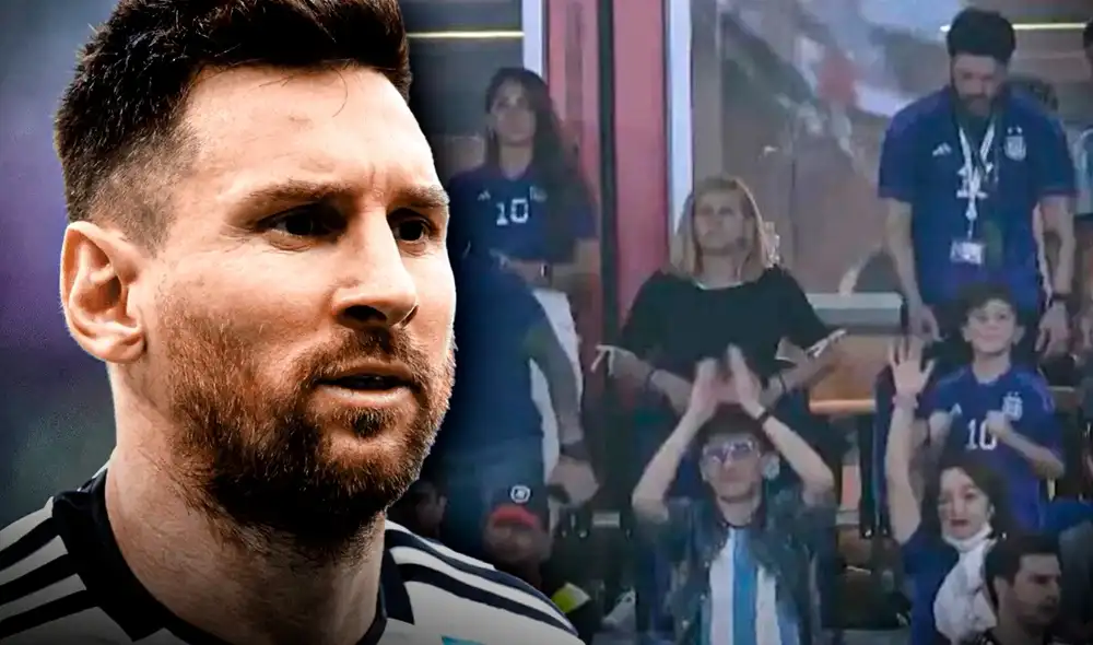 La familia de Lionel Messi estalló de alegría tras el triunfo de Argentina y su pase a octavos de final. Foto: composición captura TyC