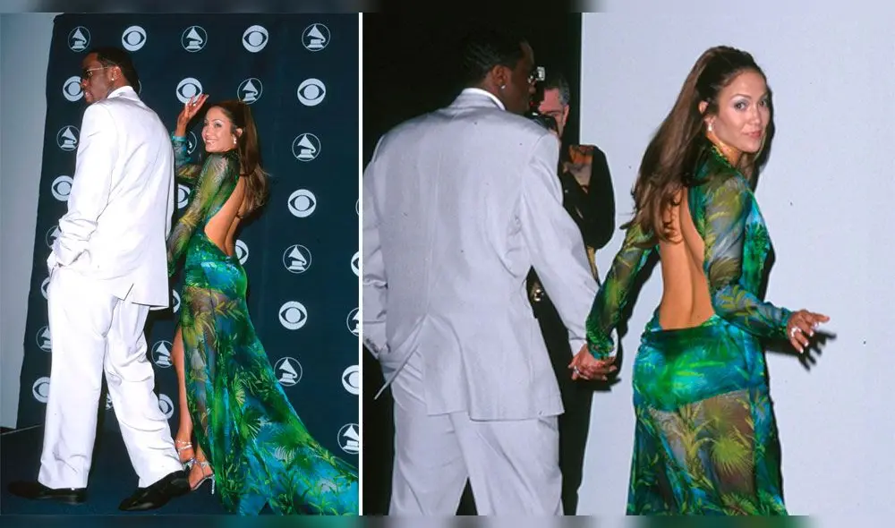 Versace innova con zapatilla con diseño del vestido de Jennifer Lopez [FOTOS]