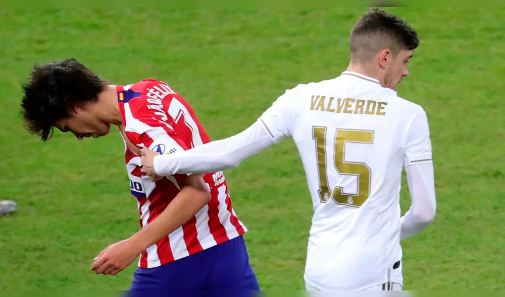 Simeone sobre tarjeta roja de Federico Valverde. Simeone sobre tarjeta roja de Federico Valverde.