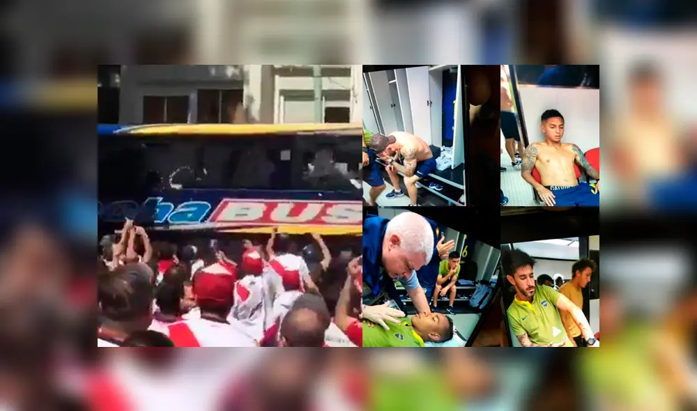 Final Copa Libertadores 2018: hinchada de River aventó piedras y gas pimienta al bus de Boca [VIDEO]