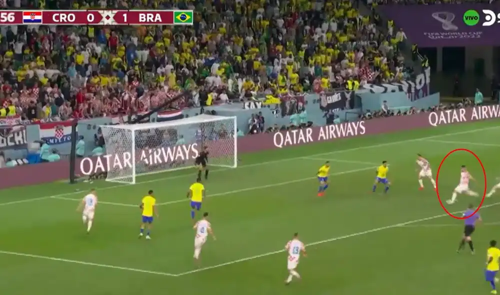 Petkovic apareció en los últimos minutos del segundo tiempo extra para el 1-1 en favor de Croacia. Foto: captura DSports