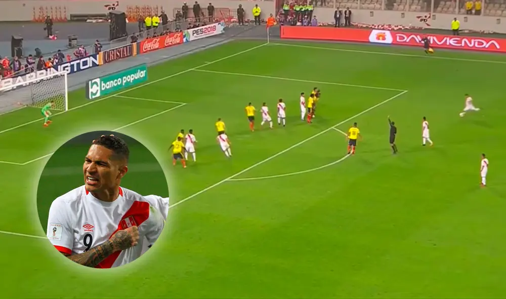 Paolo Guerrero logró el empate a los 76' luego de ejecutar un tiro libre indirecto. Composición La República