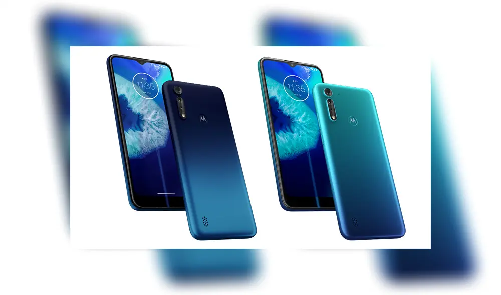 El Moto G8 Power Lite estará disponible en color Royal Blue (azul oscuro) y Arctic Blue (turquesa). El Moto G8 Power Lite estará disponible en color Royal Blue (azul oscuro) y Arctic Blue (turquesa).