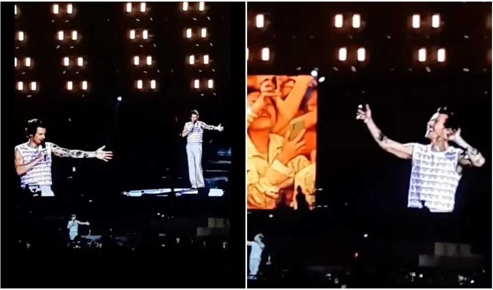 El pasado 29 de noviembre, Harry Styles se presentó en el Estadio Nacional. Foto: composición LR/@CHRlSTlAN____