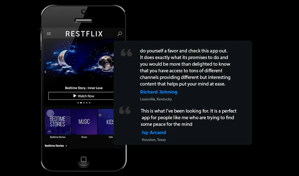 Restflix está disponible para teléfonos móviles. | Foto: Restflix