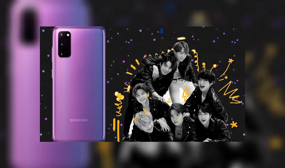 Samsung pondrá a la venta un Galaxy S20+ inspirado en BTS.