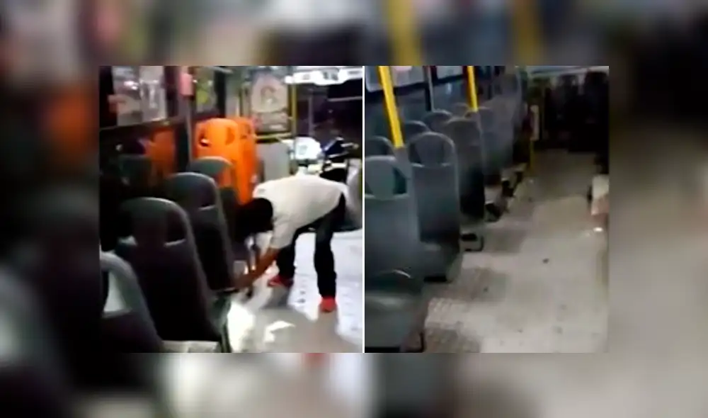 Policía abate a delincuente que asaltó bus de pasajeros en Comas. Foto: Captura de video / América Noticias