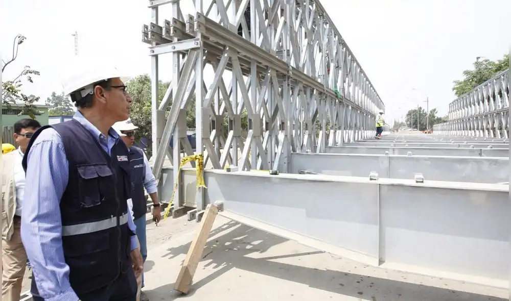 Trujillo: Vizcarra anuncia instalación de puente Bailey para reconectar el norte Trujillo: Vizcarra anuncia instalación de puente Bailey para reconectar el norte