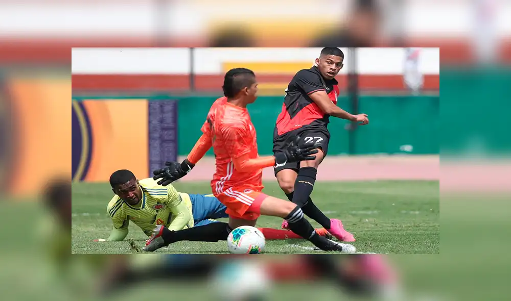 Así fue la definición del delantero de Alianza Lima ante los colombianos. Créditos: FPF Así fue la definición del delantero de Alianza Lima ante los colombianos. Créditos: FPF