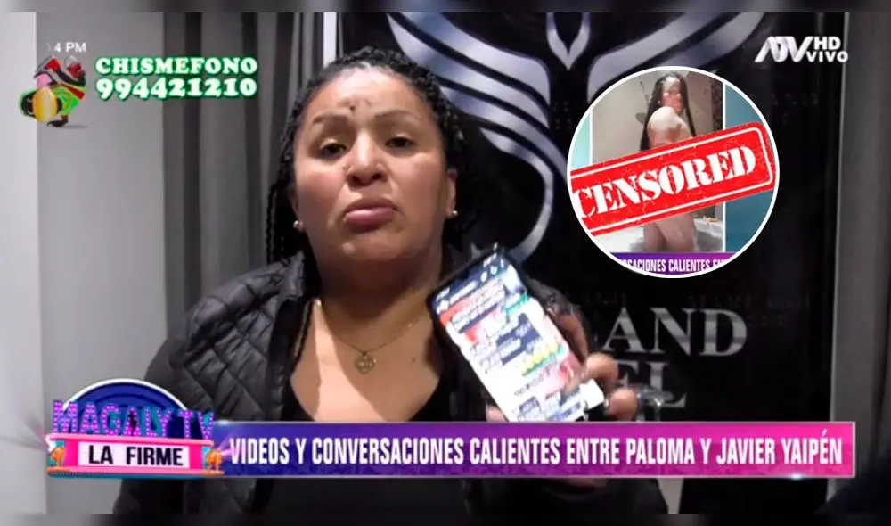 Paloma de la Guaracha reveló que realizó 'sexting' con Javier Yaipén. Foto: captura ATV