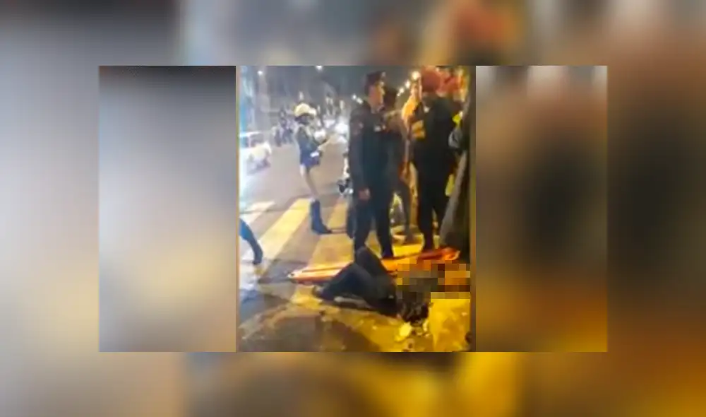 La Victoria: atropellan a anciano y testigos culpan a policía de tránsito [VIDEO]