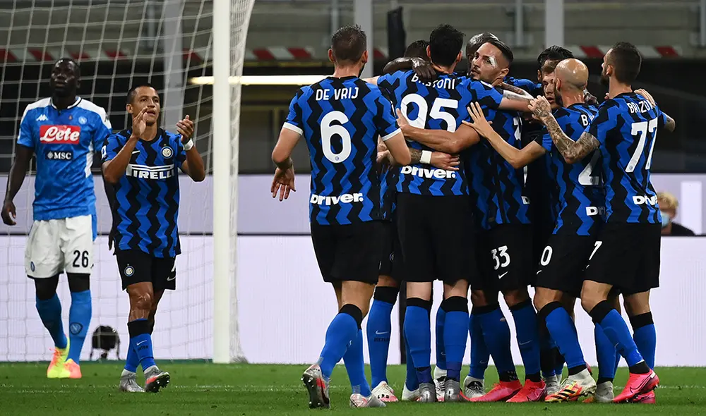 Inter vs. Napoli EN VIVO: se enfrentan por la fecha 37 de la Serie A. | Foto: AFP