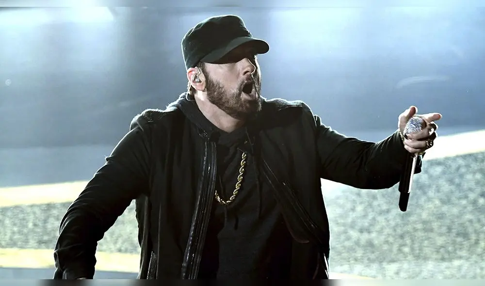 El rapero interpretó el tema por el que recibió una estatuilla de la ceremonia luego de 18 años. (Foto: AFP)