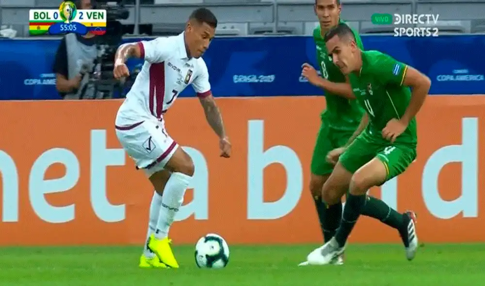 Venezuela vs. Bolivia: Darwin Machís anotó su doblete en partido de la Copa América 2019. | Foto: DirecTV Venezuela vs. Bolivia: Darwin Machís anotó su doblete en partido de la Copa América 2019. | Foto: DirecTV