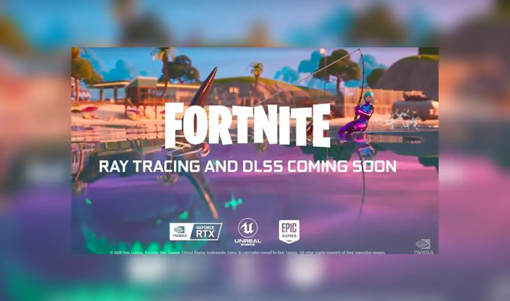 Fortnite tendrá ray tracing en tiempo real con la serie RTX 3000 tal como pasó con Minecraft con la RTX 2000. Imágenes: Nvidia/Epic Games.