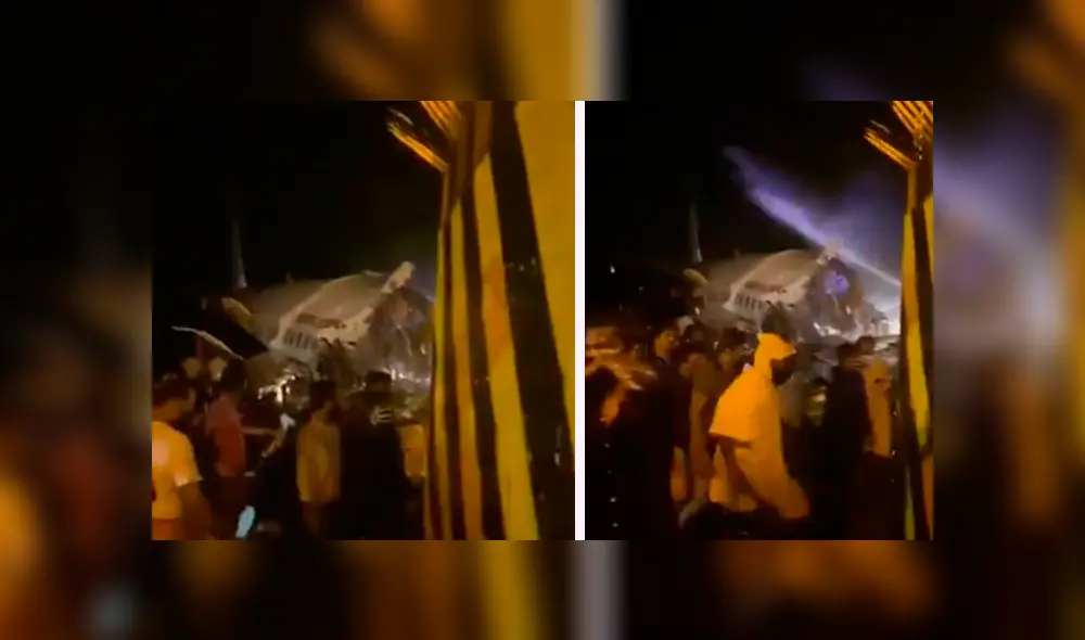 Avión se estrella con 191 pasajeros a bordo. Foto: Captura Avión se estrella con 191 pasajeros a bordo. Foto: Captura