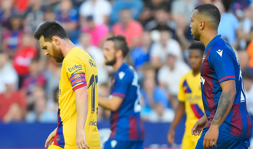 Levante le hizo 3 goles en apenas 8 minutos al Barcelona. Levante le hizo 3 goles en apenas 8 minutos al Barcelona.