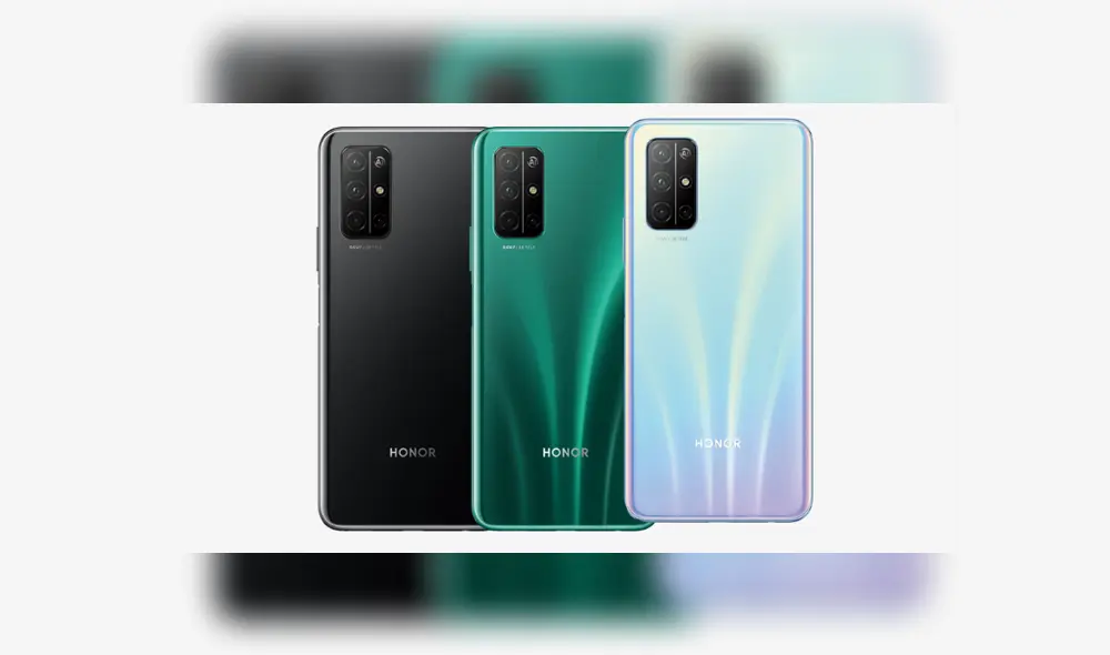 El Honor 30s está disponible en color negro, verde y blanco.