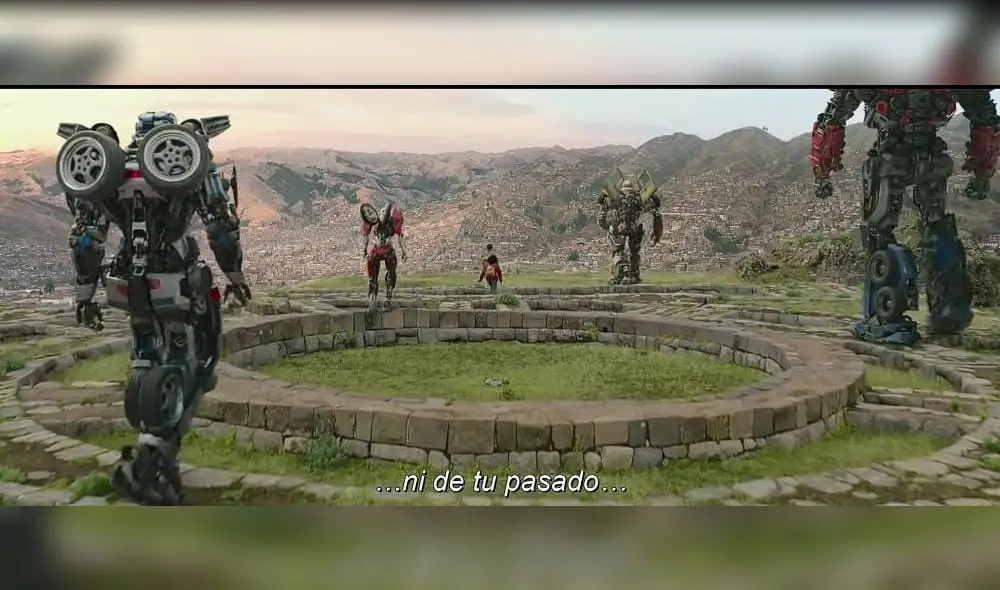 Vista panorámica de Cusco en el filme Transformers. Foto: Captura tráiler