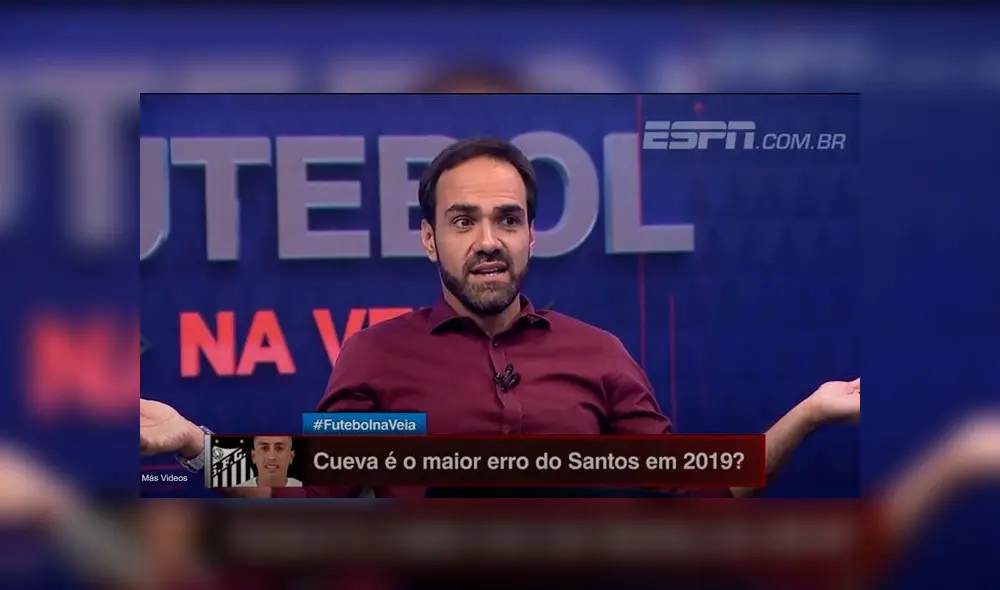 Christian Cueva fue criticado por periodista de ESPN. Foto: Captura/ESPN Christian Cueva fue criticado por periodista de ESPN. Foto: Captura/ESPN