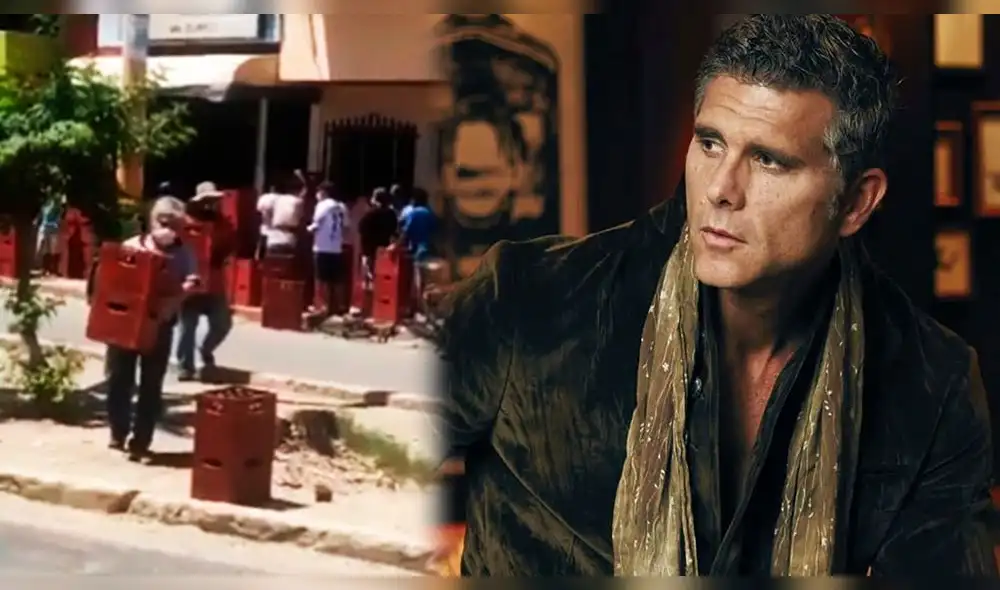 Christian Meier molesto por piuranos que hacen cola por cerveza en estado de emergencia. Foto: Composición