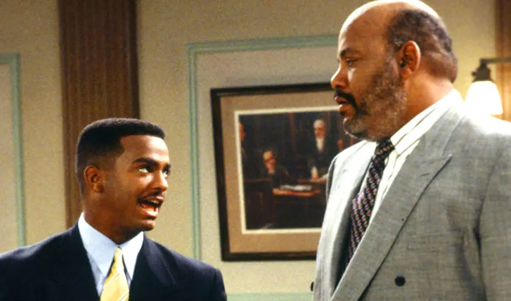 Alfonso Ribeiro junto a James Avery en una escena de El príncipe del rap. Foto: Warner Bros