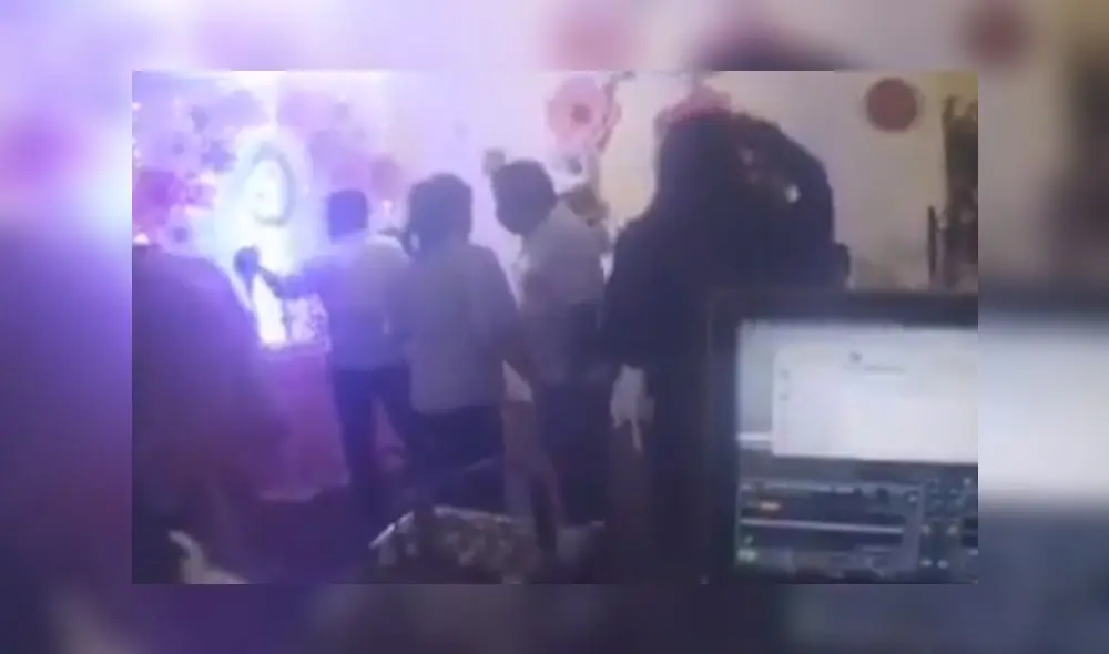 Familia arma fiesta sin respetar el distanciamiento social. Familia arma fiesta sin respetar el distanciamiento social.