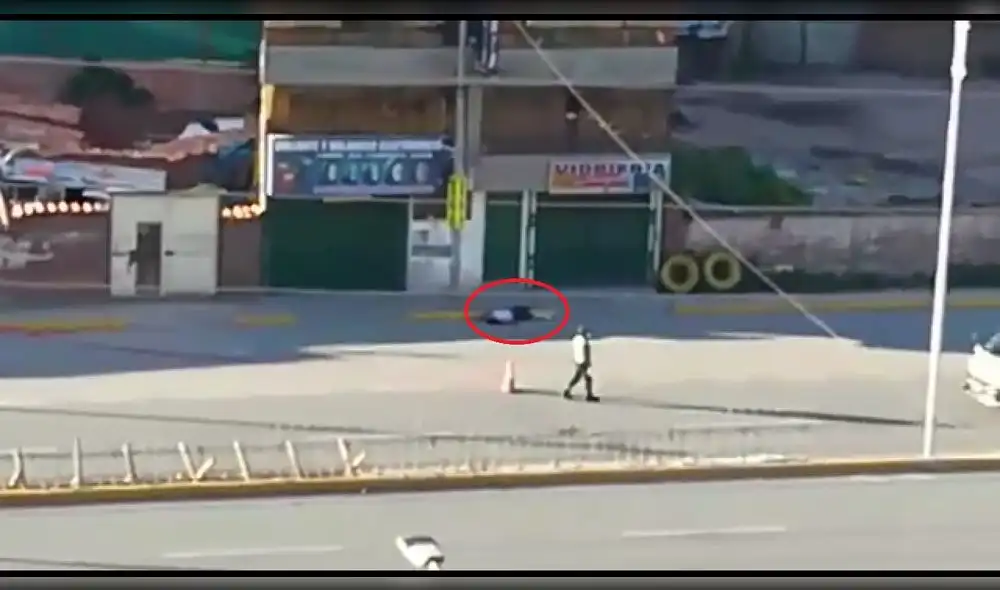 Caso se registró en importante vía de Cusco. Caso se registró en importante vía de Cusco.