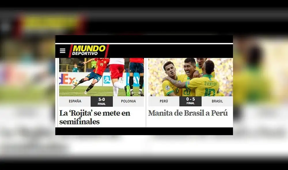 Perú vs. Brasil por Copa América 2019: Así informó la prensa internacional