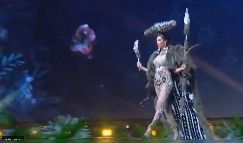 Miss Universo: modelo chilena enamora al jurado en desfile de trajes típicos