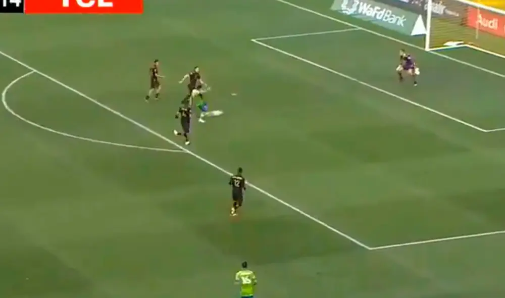 El peruano marcó el tercer tanto en la victoria del Seattle Sounders FC. Foto: Captura/Seattle Sounders