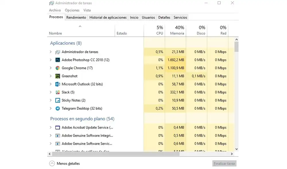 Abre el Administrador de tareas. Foto: La República