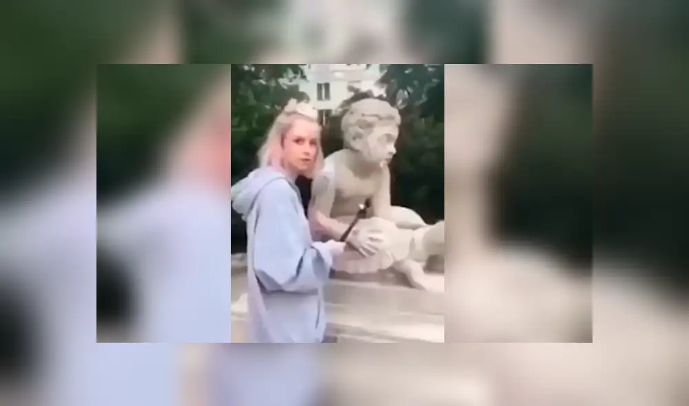 Instagram: influencer rompe histórica estatua de más de 200 años por ganar más seguidores [VIDEO]