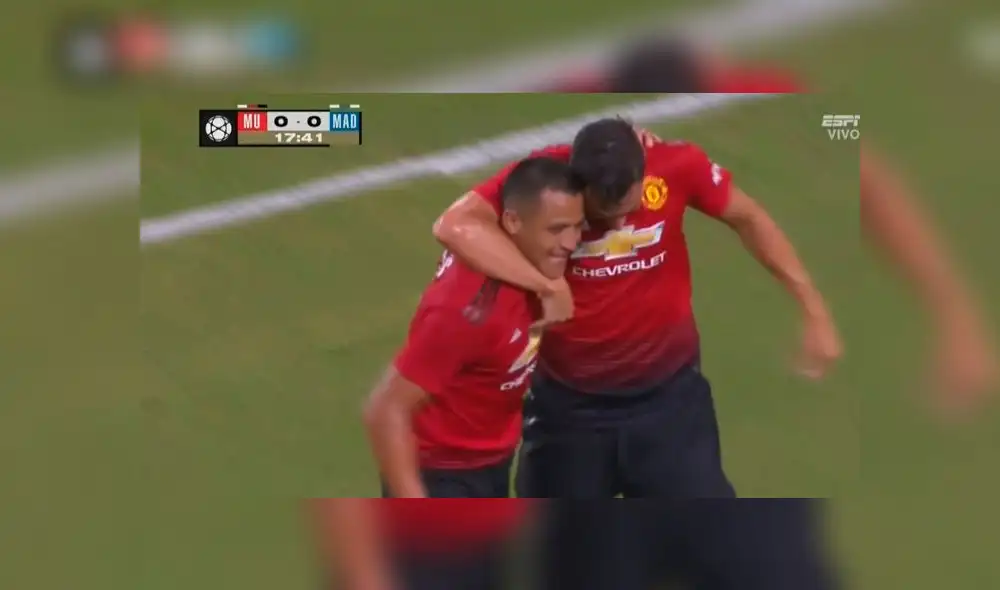 Real Madrid vs Manchester United: gol de Alexis Sánchez para el 1-0 de los Red Devils [VIDEO]