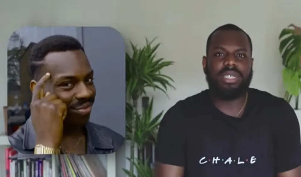 Think about it se volvió viral en el año 2015, cuando varios cibernautas usaron la imagen de Kayode Ewumi para dar sus divertidos consejos. Foto: captura de Youtube