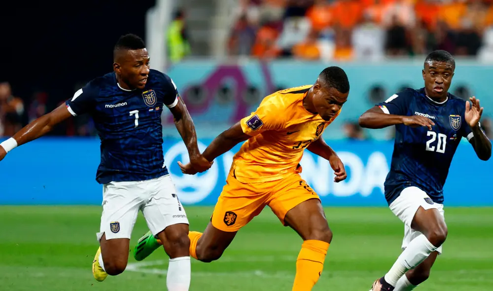 Ecuatorianos y neerlandeses se enfrentaron por la segunda fecha del grupo A del Mundial Qatar 2022. Foto: EFE
