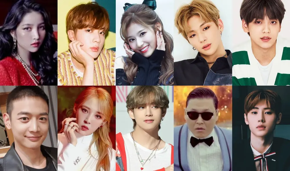 Lista completa de los cantantes que cumplirán un año más de vida en diciembre. Foto: composición SM / JYP / Big Hit / Pinterest